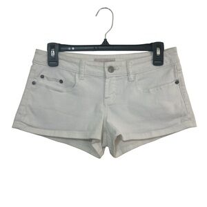 BP. Nordstrom White Denim Mini Shorts Low Rise
